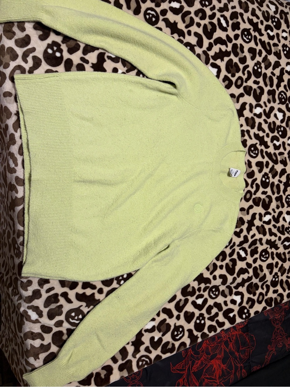 VS/PINK Lime Green Crewneck Sweater